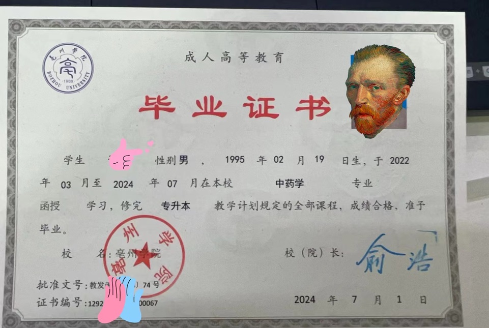 成人高考畢業(yè)證樣本