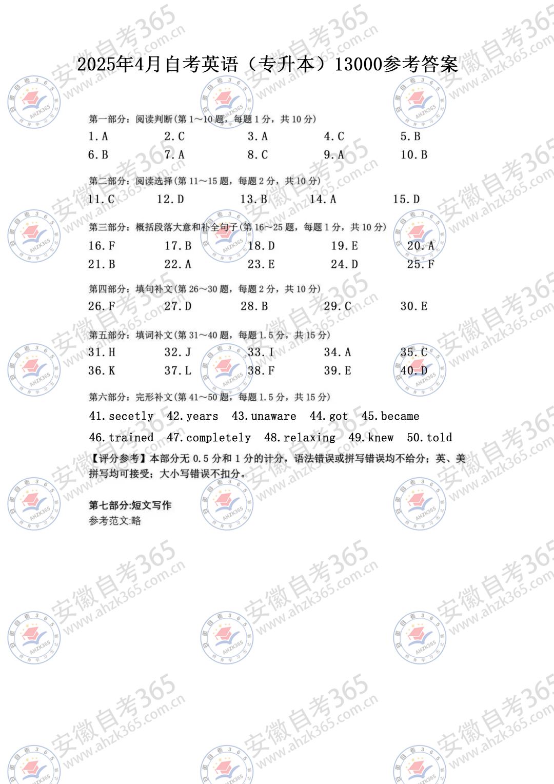 2025年10月自考英語（專升本）真題及答案09.jpg