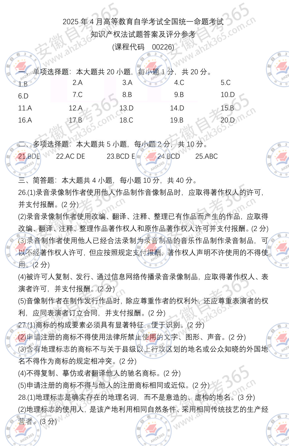 知識產(chǎn)權(quán)法00226真題及答案1.jpg 知識產(chǎn)權(quán)法00226真題及答案1.jpg